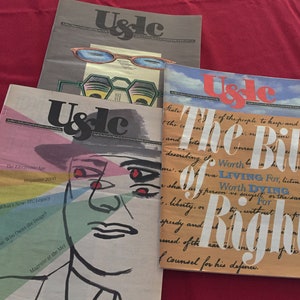 1990 U&lc (Upper and Lower Case), Winter, Summer, Fall issues. The International Journal of Type and Graphic Design. In Fair Condition.