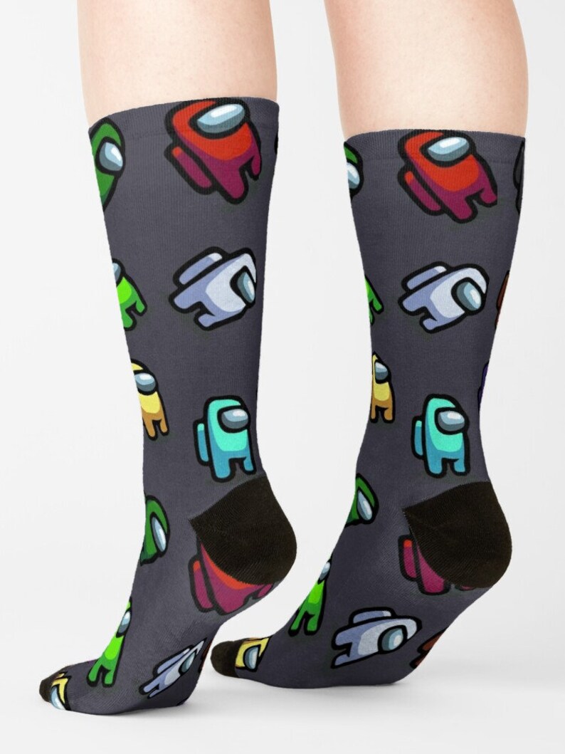 Among Us Socks Unisex Socks Among Us Video Games Socks For Etsy