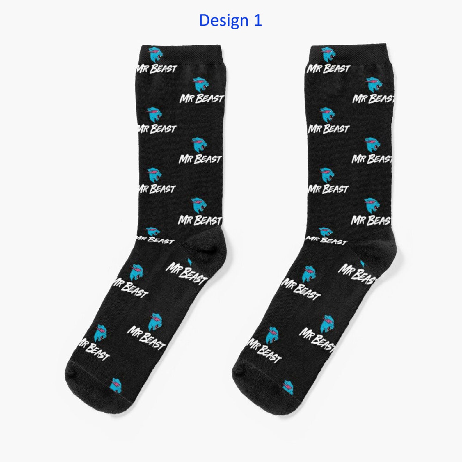 Mr Beast Unisex Socks MrBeast Socks For Womens and Mens Adult Etsy