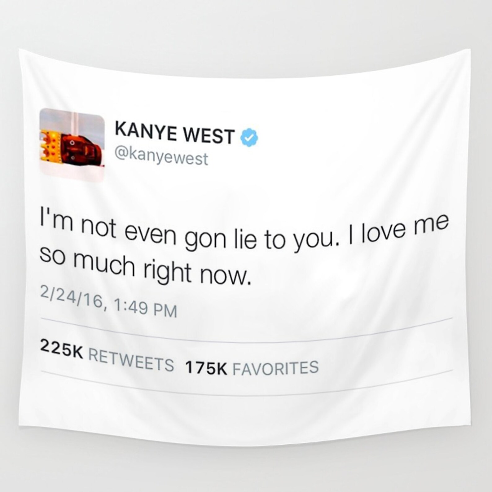 Kanye Tweet Wall Tapestry Kanye West Quotes Wall Tapestry | Etsy