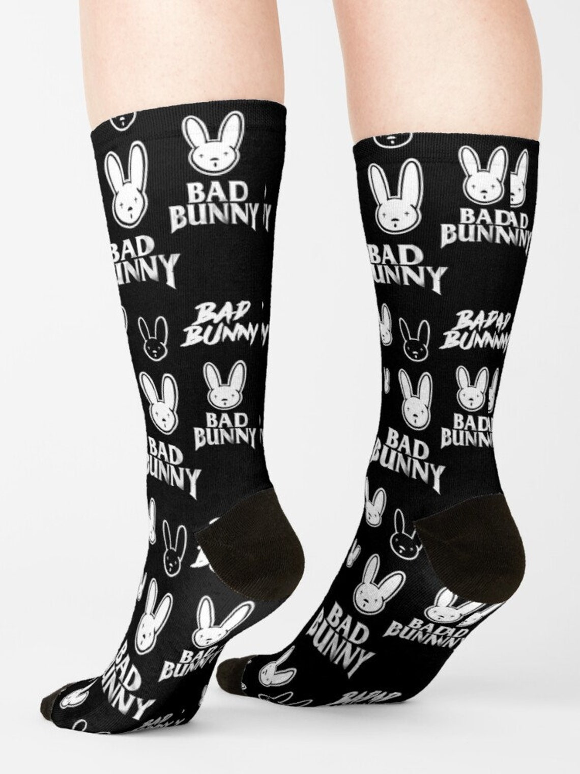 Bad Bunny Unisex Socks BadBunny Logo Conejomalo Socks Adult Etsy