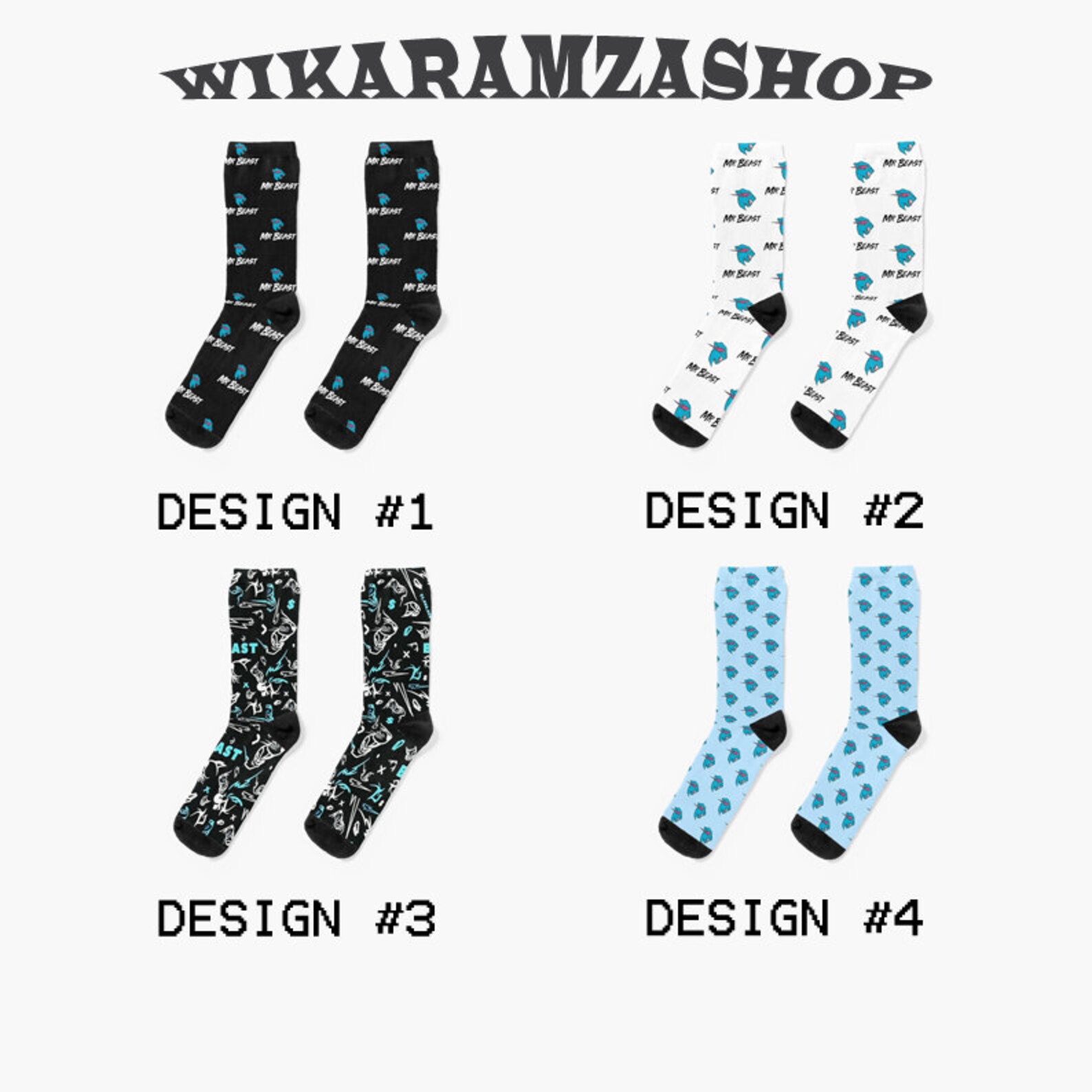 Mr Beast Unisex Socks MrBeast Socks For Womens and Mens Adult Etsy