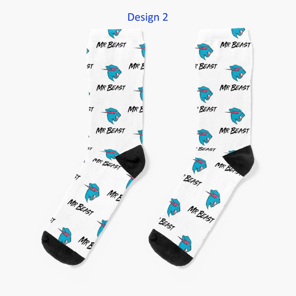Mr Beast Unisex Socks MrBeast Socks For Womens and Mens Adult Etsy
