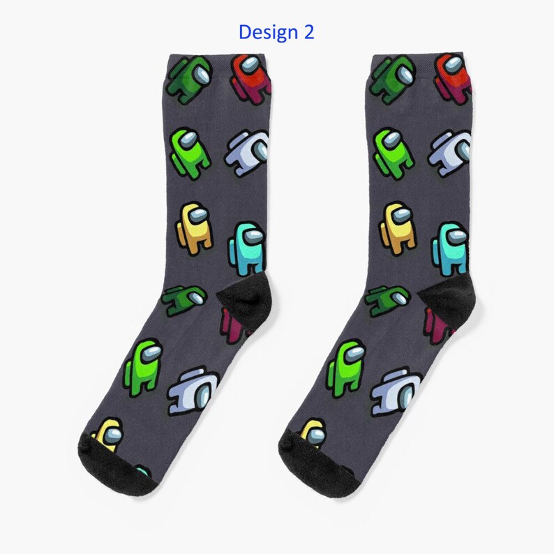 Among Us Socks Unisex Socks Among Us Video Games Socks For Etsy