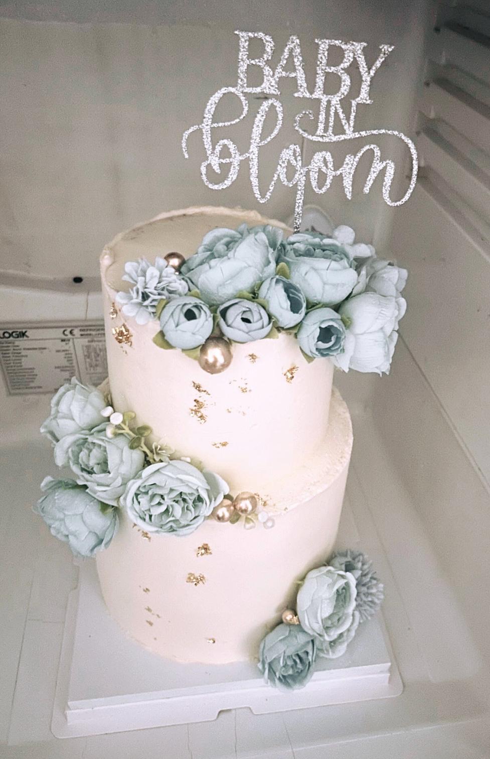 Best 12 Baby in Bloom cake topper, baby girl flower cake topper, baby shower cake topper, gender