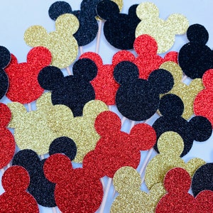 Glitter cupcake cake toppers perfect to add some sparkle to your party, birthday/baby shower/wedding Disney theme