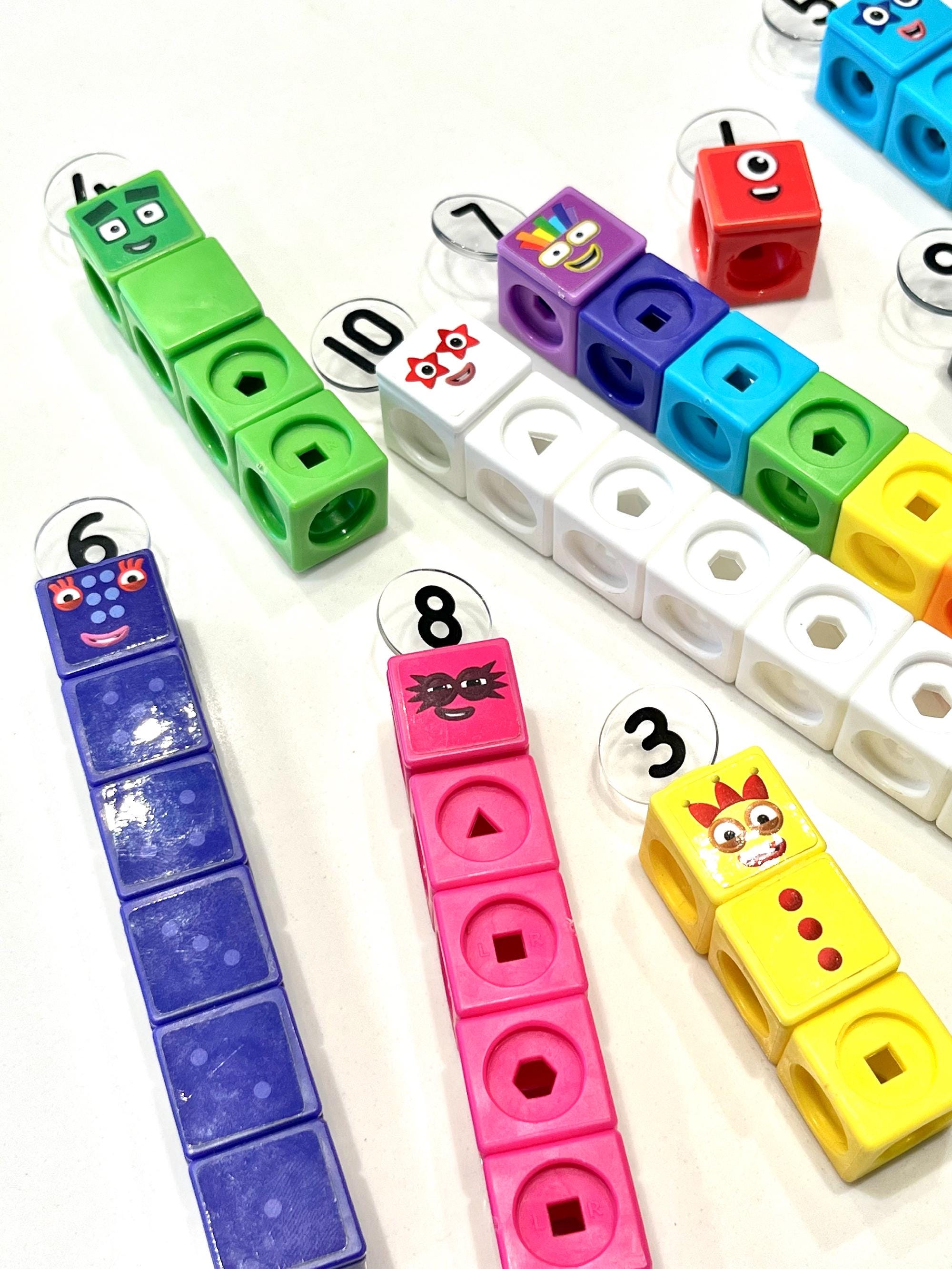 Kids Maths Sticker Sheet Set 1–10 | Educational Number Blocks Stickers ...