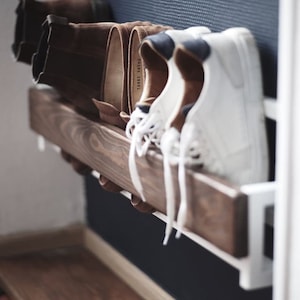 Wooden shoe rack etsy hotsell