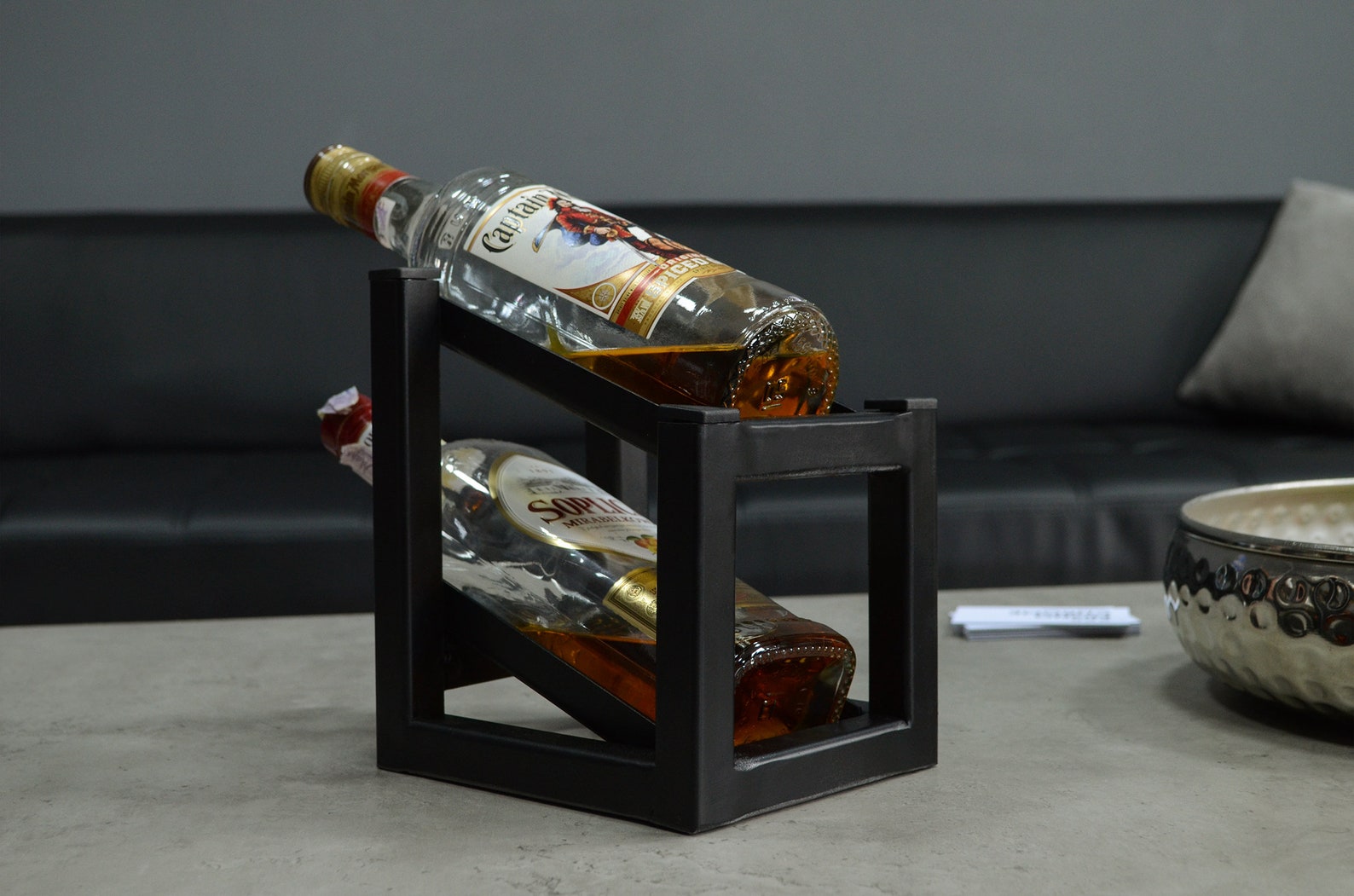 Liquor Shelf Gift Whiskey Bottle Holder Wall Whiskey Bottle Etsy