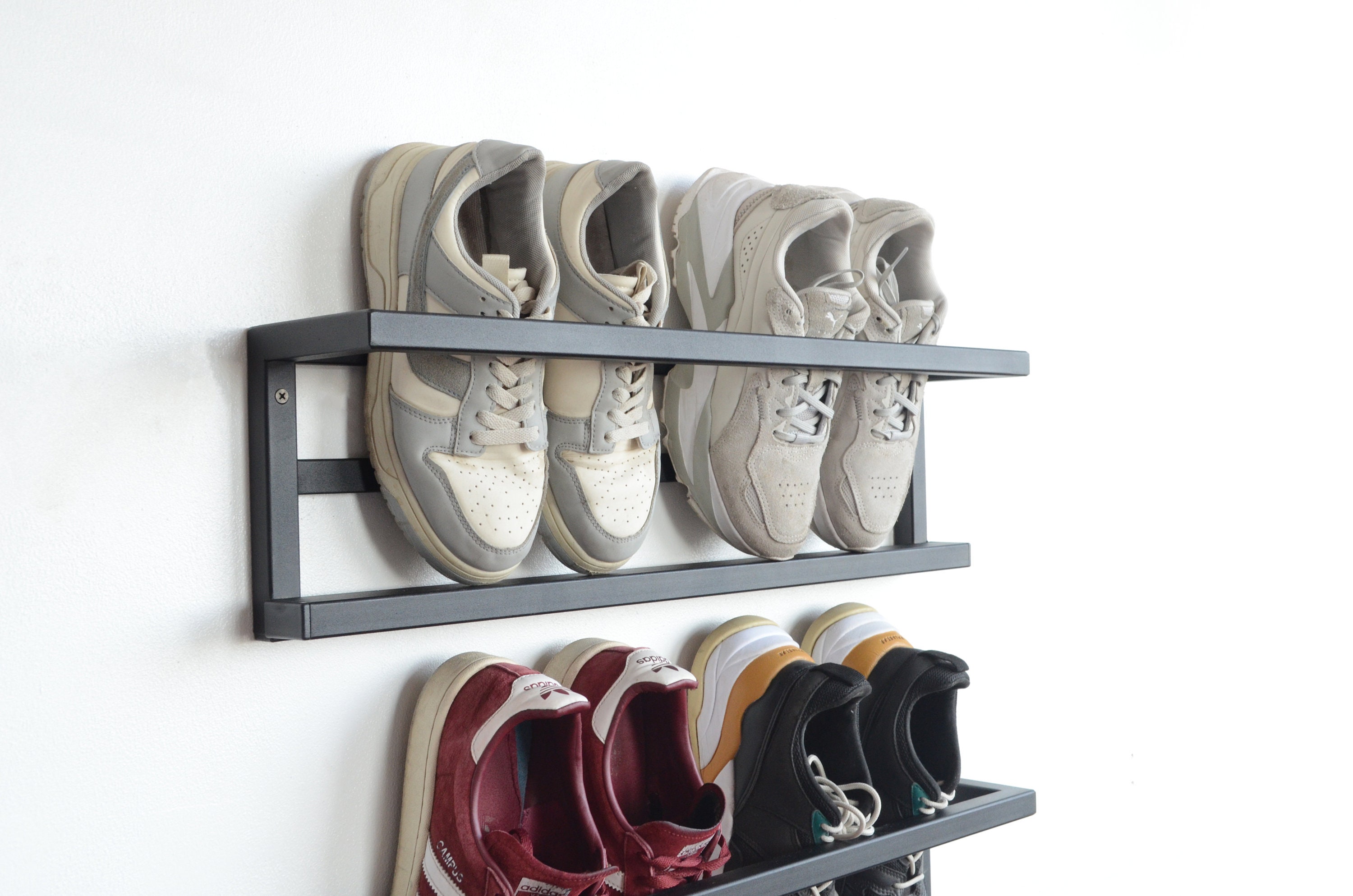 Industrial heavy duty shoe rack (Wall mounted) - Simplified Building