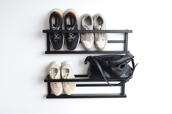 2-Tier Multi-Use Stackable Shoe Rack, Grey, Sold by at Home