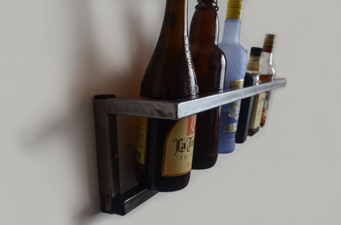 Wall Mount Bar for Liquor Storage Metal Wine Shelf Bar Shelves Etsy