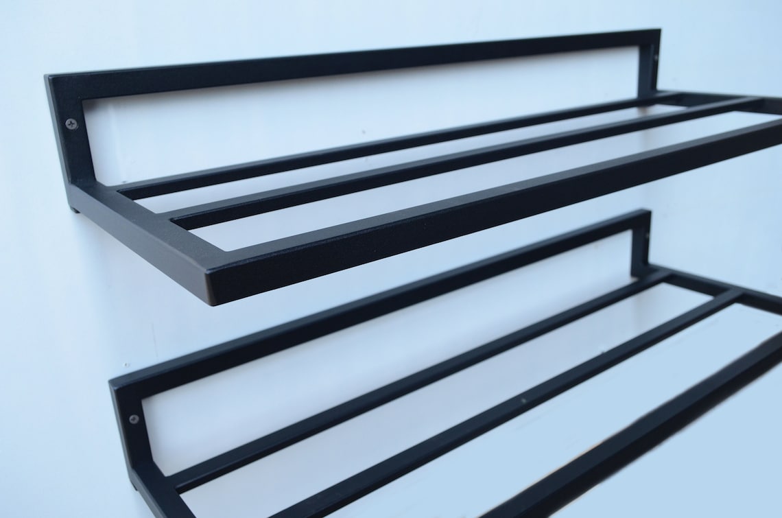 Entryway 2 Set Open Shoe Shelf Wall Mount Metal Shoe Rack Etsy