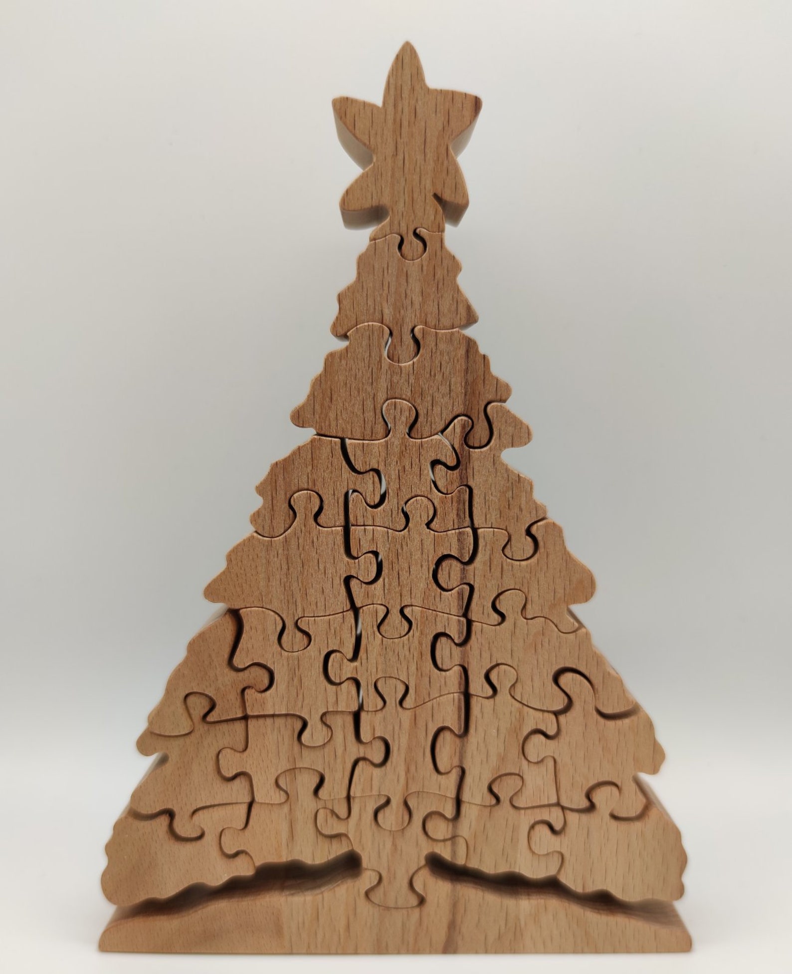 Wooden Puzzle Wooden Christmas tree Toddler toys Puzzle. Etsy