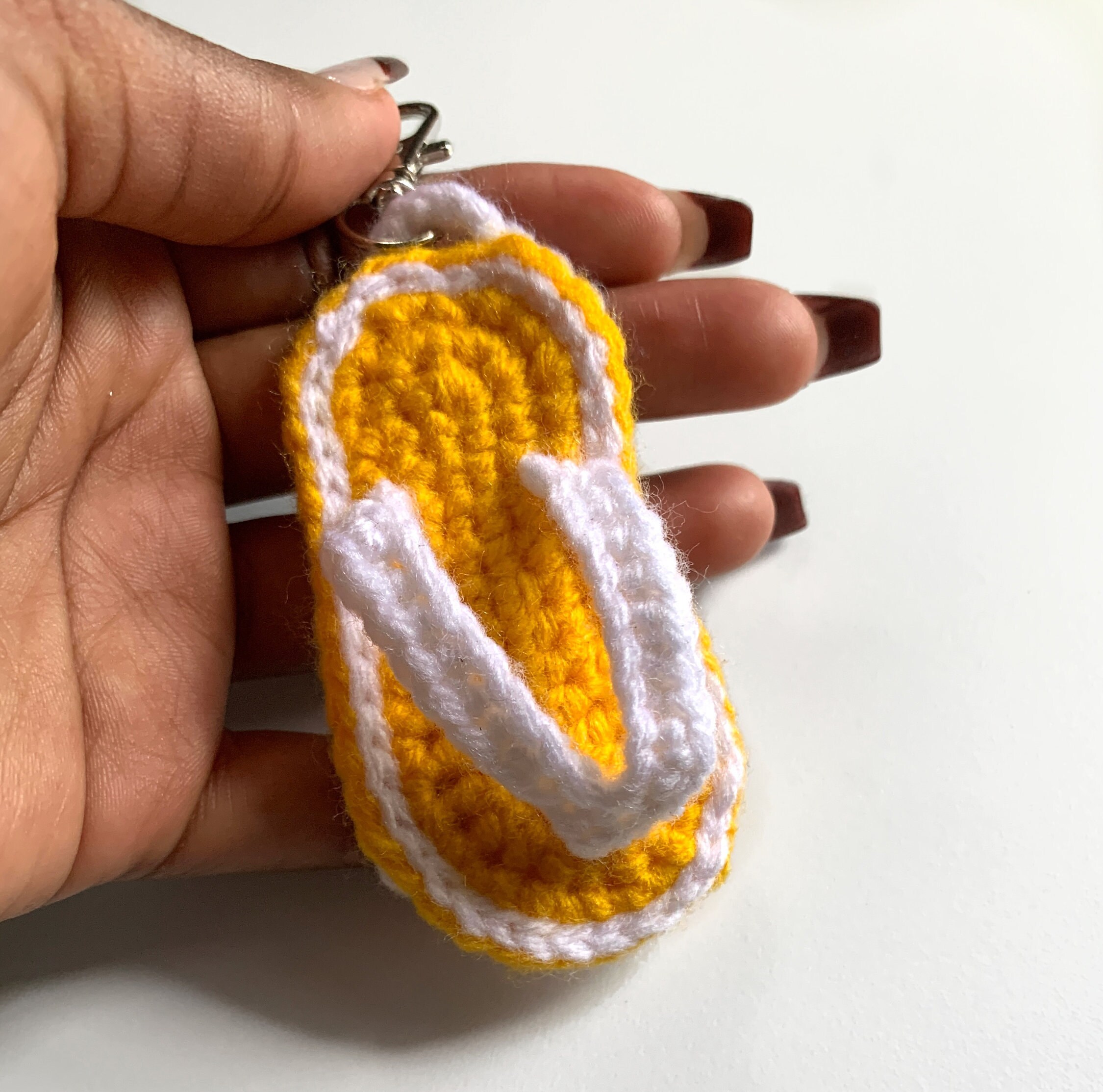 Crochet Flip Flop Keychain Flip Flop Keychain Sandal Etsy Australia