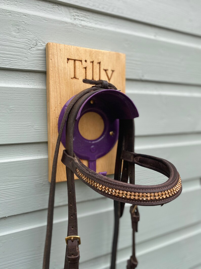 PERSONALISED bridle hook Bespoke bridle rack Tack room hook Etsy