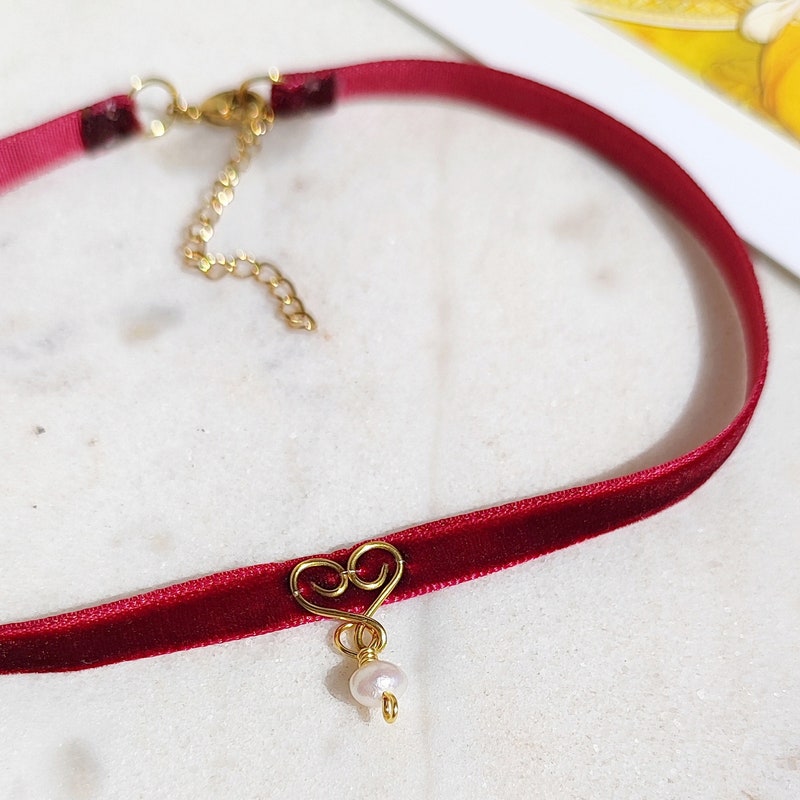 Splach Choker in Burgundy