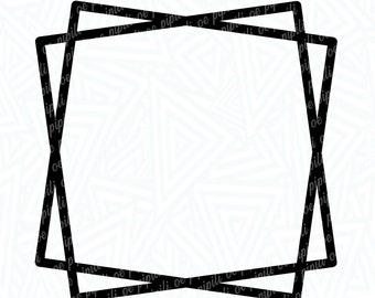 Thick Layered Square Frame SVG - Square Frame SVG - Frame SVG - Digital Download - Frame Cut File - Square Frame Png - Frame Clip Art