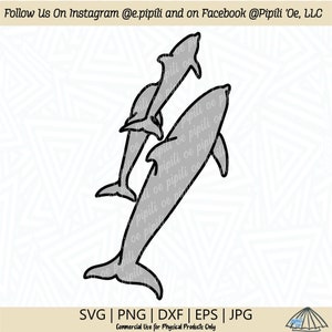 Delphin - Naia SVG - Delphin SVG - Hawaii Ozean Tier SVG - digitaler Download - Delphin ClipArt - Delphin geschnitten Datei - Delphin Png