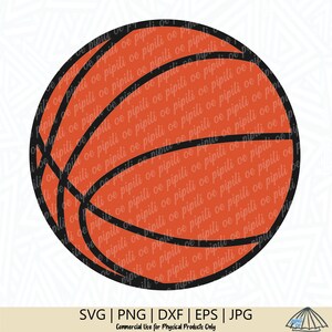 Basketball SVG - Basketball PNG - Sports SVG - Basketball Cutting File - Basketball Clip Art - Cricut - Silhouette - Digital Download