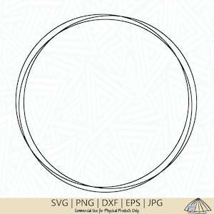 Layered Kreis Rahmen SVG - Kreis Rahmen SVG - Rahmen SVG - Schneidedatei - Form SVG - Kreis Rahmen Clip Art - Kranz SVG - Png - Dxf