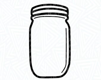 Download Mason Jar Cut File Etsy