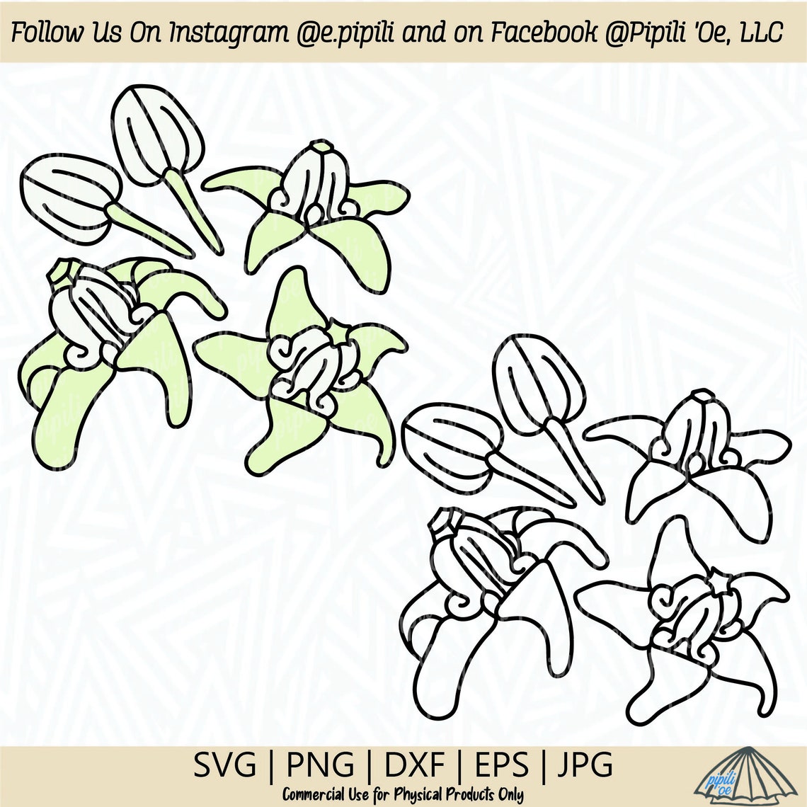 Crown Flower SVG Flower SVG Hawaii Flower SVG Digital - Etsy