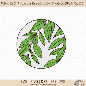 Maile Lei Circle Design SVG - Maile Lei SVG - Digital Download - SVG for Coasters - Maile Lei Clip Art - Circle Design Svg - Hawaii Lei Svg