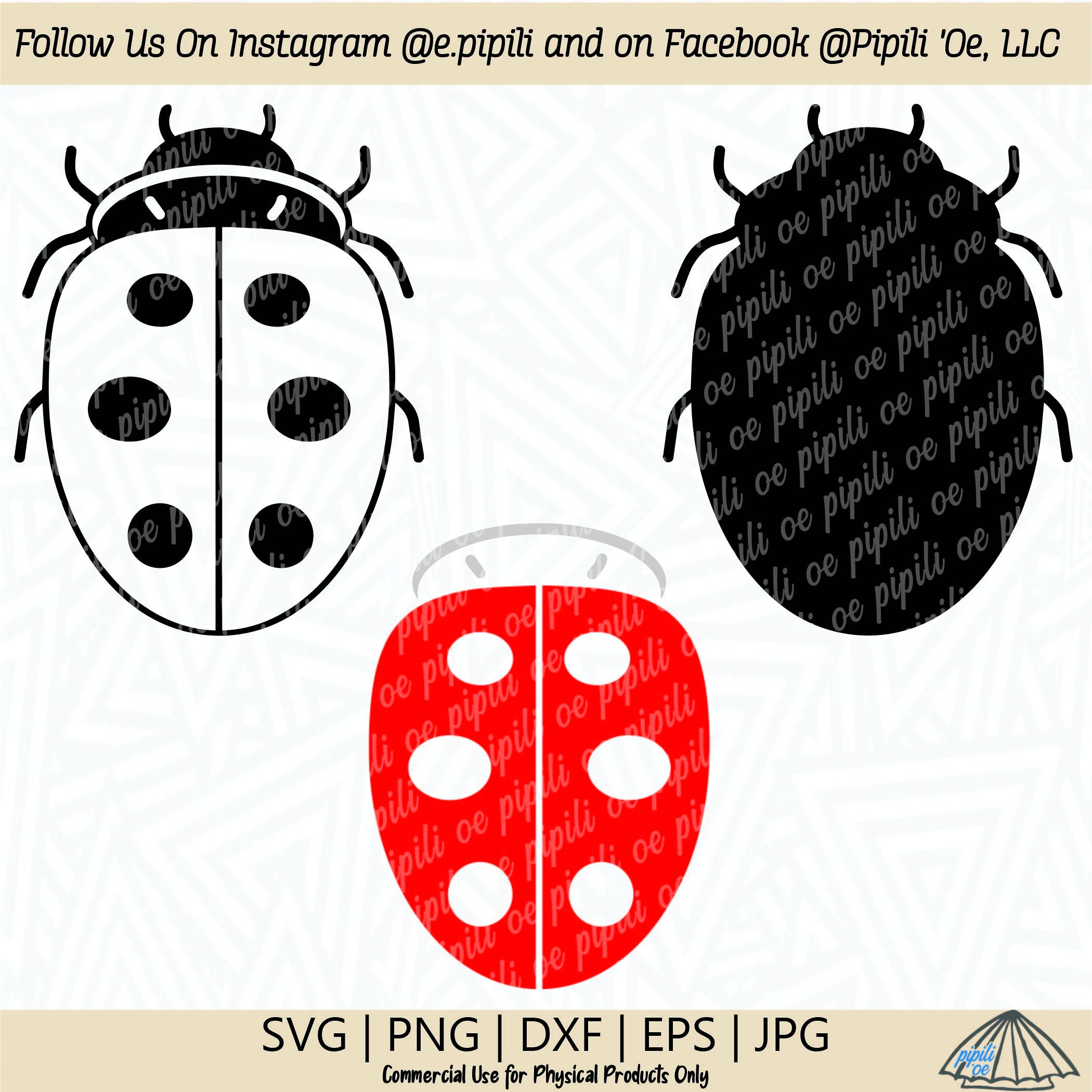 Ladybug SVG - Ladybugs Clip Art - Ladybugs Cut File - Ladybug PNG ...