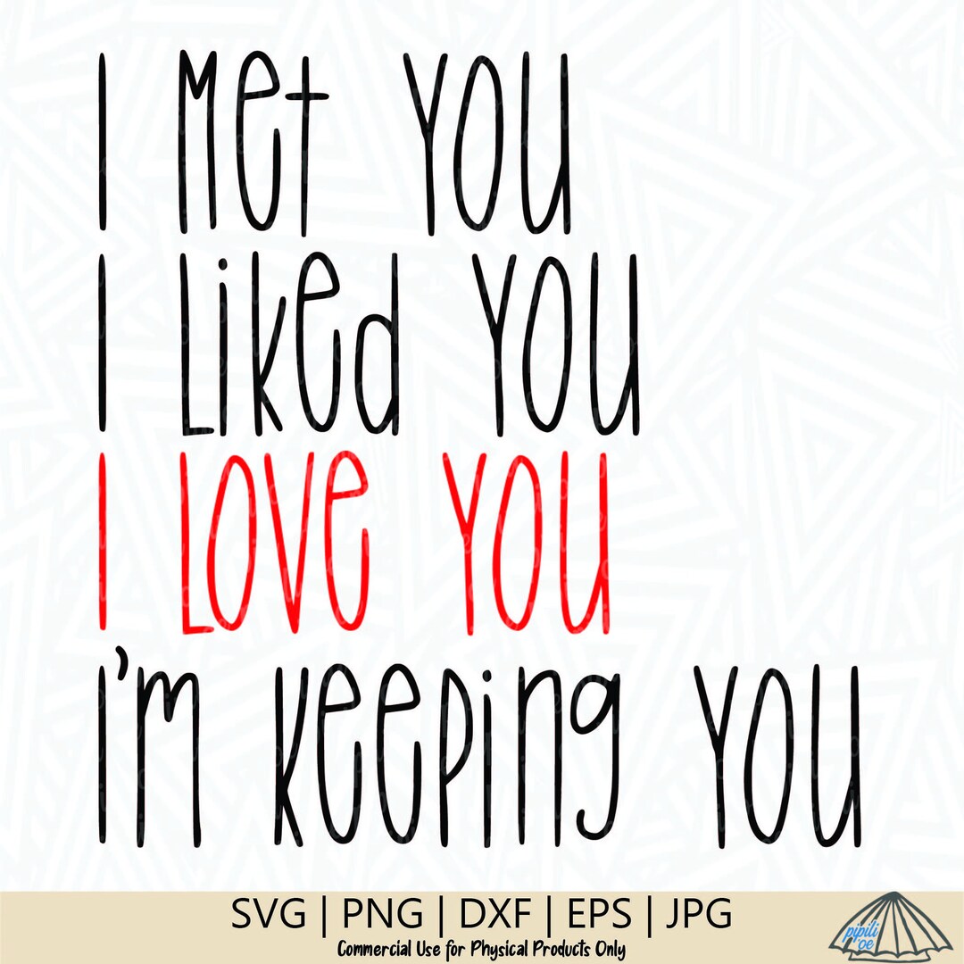 I Love You SVG Sayings SVG Quotes SVG Cutting File Cricut Silhouette