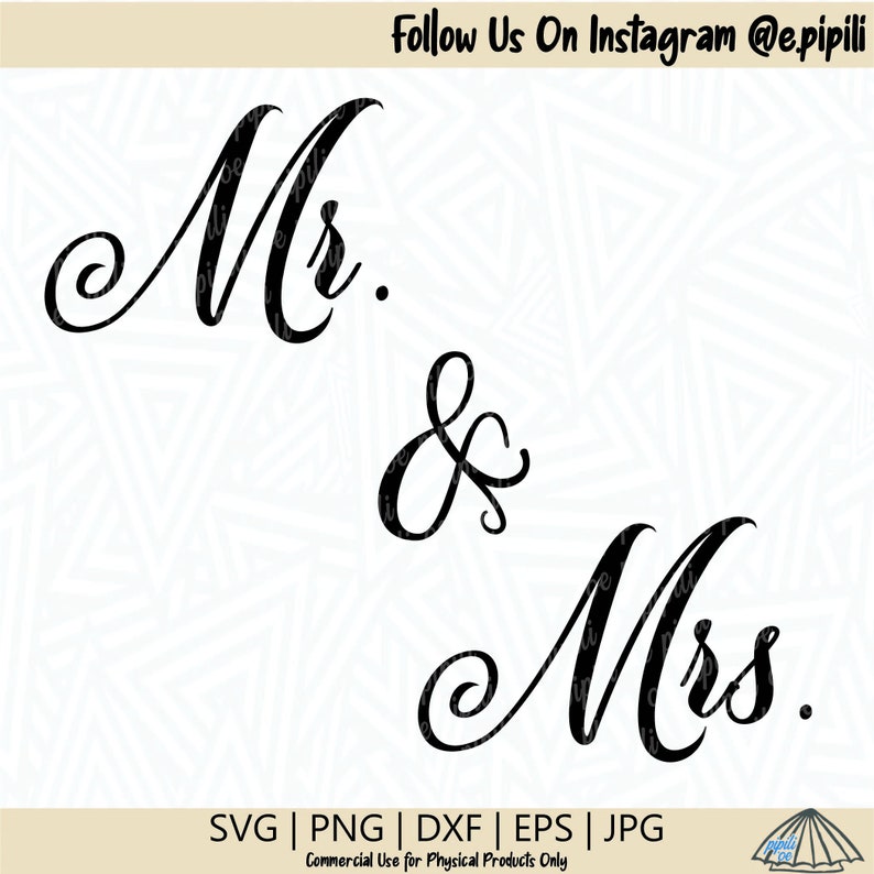 Download Mr Mrs Svg Word Art Svg Wedding Svg Reception Svg Etsy