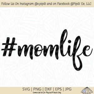 Hashtag Momlife SVG - #momlife svg - Mom Svg - Mom Life SVG - Mom Clip Art - Momlife Cut File - Digital Download - Cricut - Silhouette