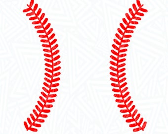 Baseball Stitching SVG - Baseball SVG - Sports SVG - Stitching Svg - Digital Download - Cricut - Silhouette - Clip Art - Cut File - Png