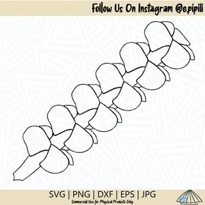 Puakenikeni Lei Outline SVG - Puakenikeni Lei SVG - Puakenikeni Flower SVG - Hawaii Svg - Lei Svg - Puakenikeni Lei Clip Art - Cutting File
