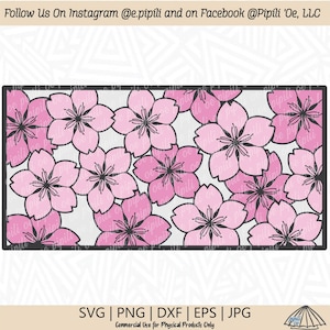 Sakura Blumen gerahmte Farbe SVG - Sakura SVG - Digital Download - Kirschblüte SVG - Blumen Design geschnitten Datei - Sakura Clip Art