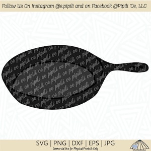 Cast Iron Pan SVG - Cooking Pan SVG - Kitchen SVG - Home Cooking Svg - Digital Download - Cast Iron Pan Clip Art - Frying Pan Cut File