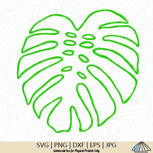 Leaf SVG - Monstera SVG - Leaf Outline SVG - Etsy