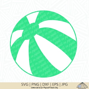 Beach Ball SVG - Beach Ball PNG - Beach Ball Cutting File - Beach Ball Clip Art - Cricut - Silhouette - Digital Download - Vacation Svg