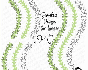 Pakalana Lei V2 Curved SVG - Digital Download - Pakalana Lei SVG