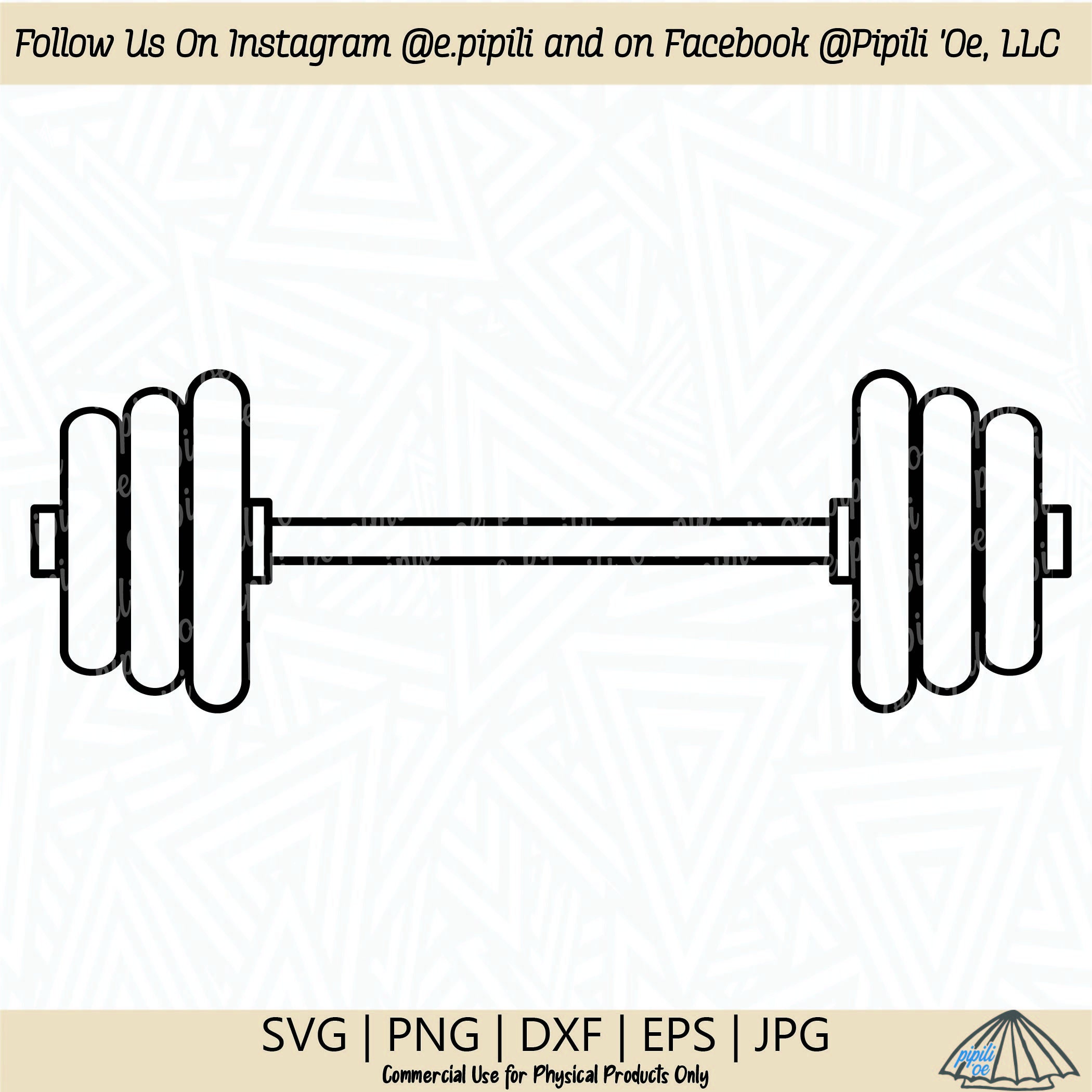 Barbell SVG Weights SVG Lifting Weights SVG Bodybuilding Etsy