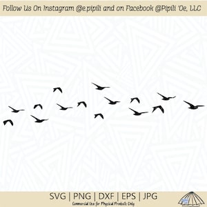 Oiseaux en vol Silhouette SVG - oiseau Silhouette SVG - oiseaux en vol SVG - téléchargement numérique - oiseau Svg - oiseau Silhouette Png - oiseau Clip Art
