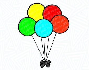 Balloon Bunch SVG - Balloon SVG - Party SVG - Celebration Svg - Digital Download - Balloon Clip Art - Balloon Cut File - Party Png