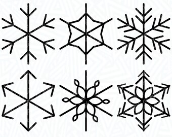 Snowflakes SVG - Snowflakes Png - Snowflakes Dxf - Digital Download - Snowflake Clip Art - Winter Svg - Snowflake Variety SVG - Snow Svg