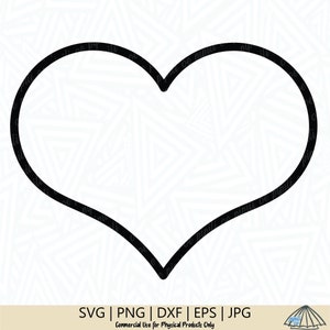 Open hart SVG - hart SVG - Frame SVG - hart snijden bestand - hart illustraties - digitale download - hart vorm Svg - Cricut - silhouet