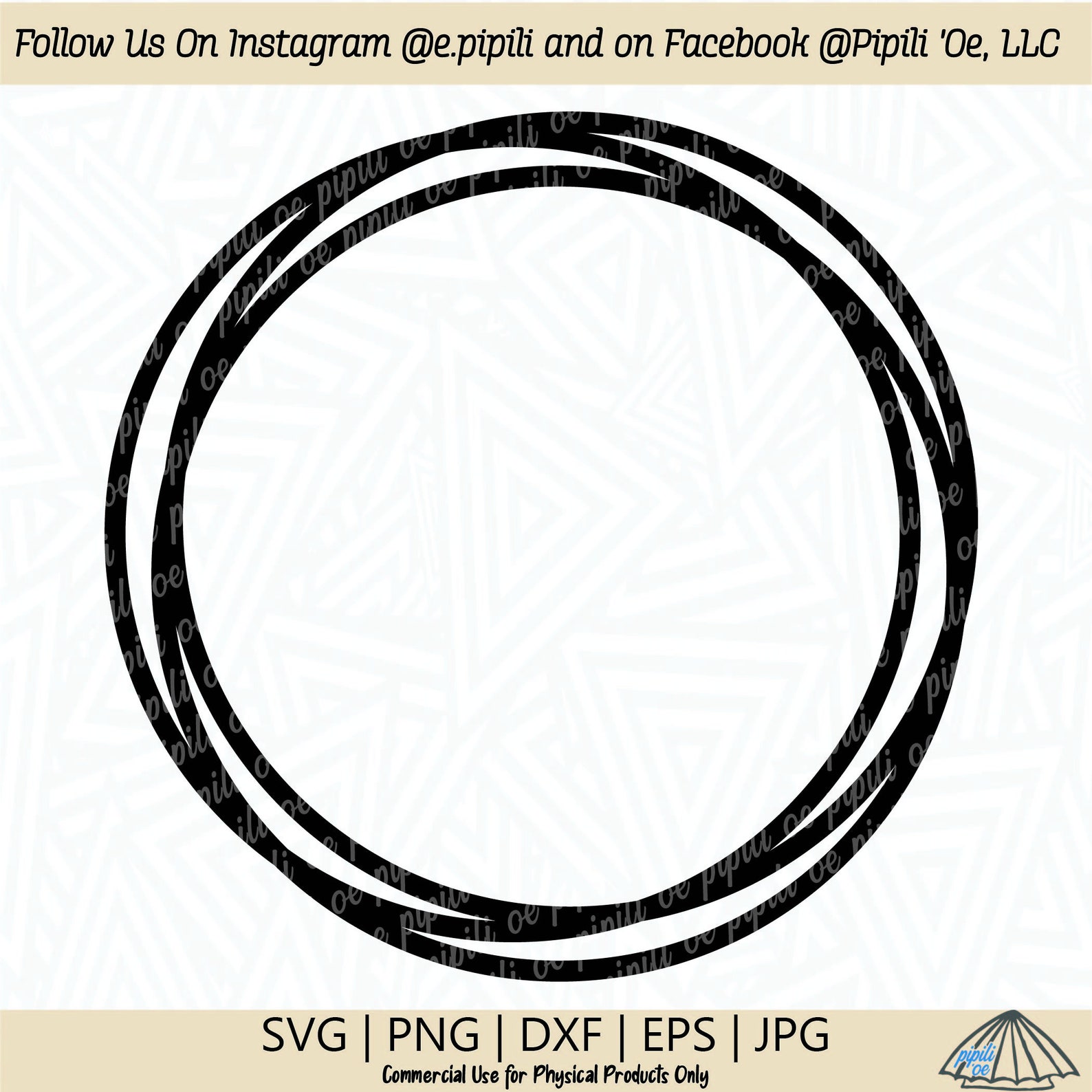 Thick Layered Circle Frame SVG Circle Frame SVG Frame Svg Digital