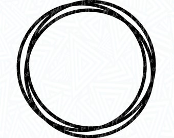 Thick Layered Circle Frame SVG - Circle Frame SVG - Frame SVg - Digital Download - Frame Cut File - Circle Frame Png - Frame Clip Art
