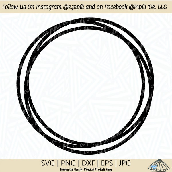 Thick Layered Circle Frame SVG - Circle Frame SVG - Frame SVg - Digital Download - Frame Cut File - Circle Frame Png - Frame Clip Art