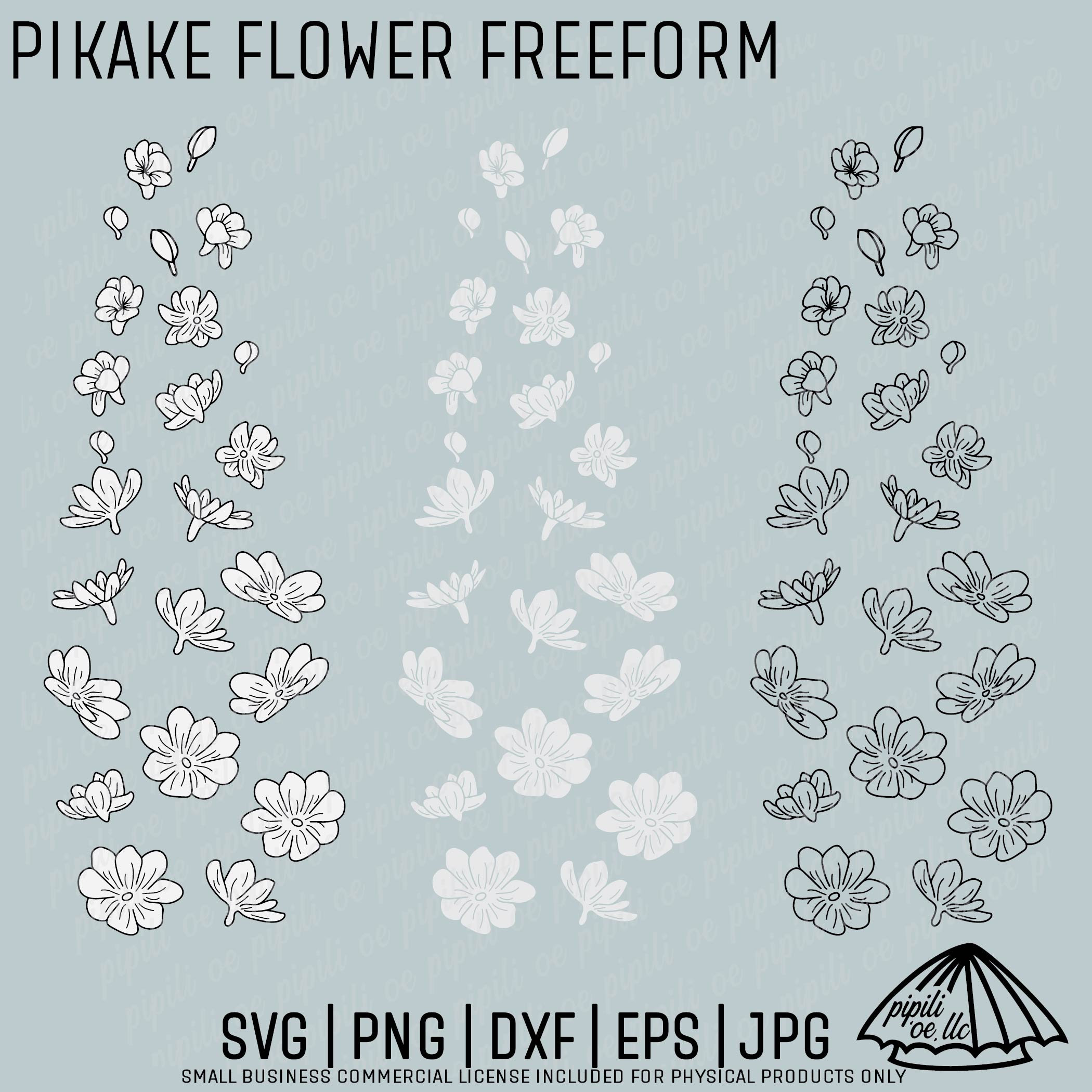 Pikake Flower Freeform SVG - Pikake Flower SVG - Botanical SVG