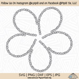 Pikake Lei Flower SVG - Pikake Lei Clip Art - Hawaii Lei PNG - Digital Download - Pikake Flower SVG - Arabian Jasmine Svg - Floral Flower