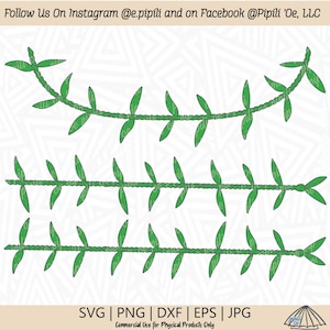 Ti liść Lei przód i tył SVG-Ti liść Lei SVG-Lā'ī Leis SVG-Digital Download-Hawaje roślin Svg-Ti liść Lei clipart-Ti roślin Png